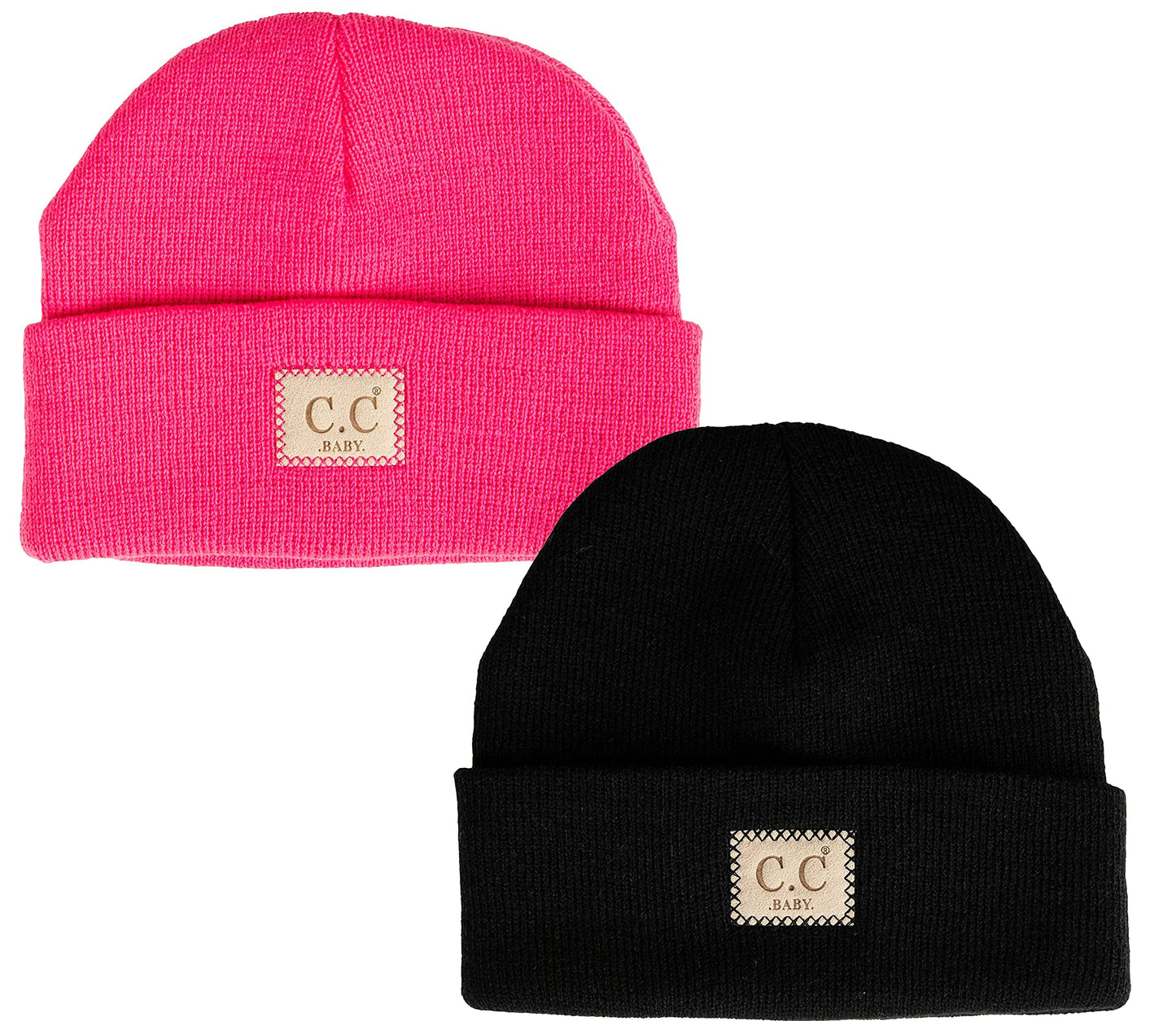 Suede Patch Baby Beanie by Funky Junque