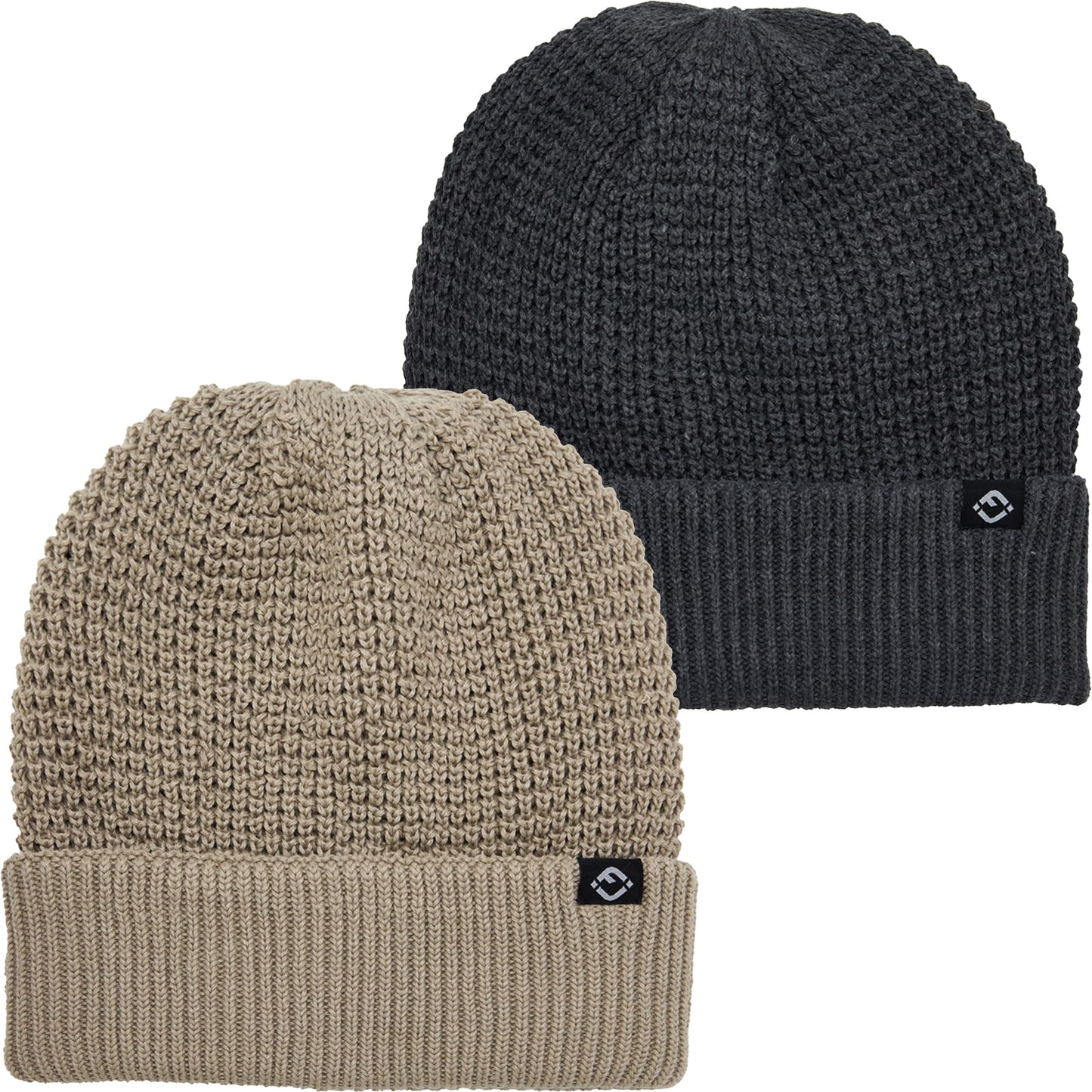 Waffle Knit Double Layer Beanie by Funky Junque