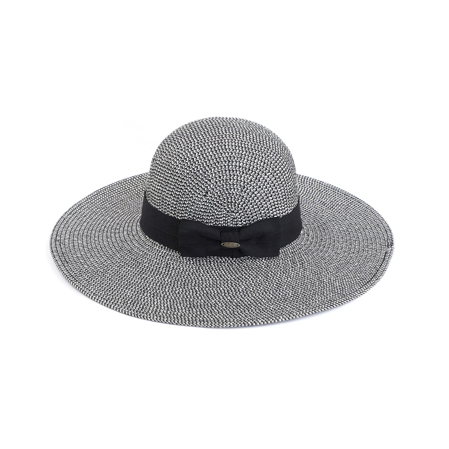 Foldable Straw Wide Brim Sun Hat by Funky Junque