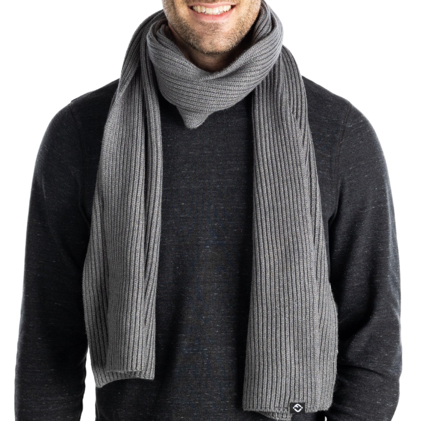 Ribbed Knit Buttery Soft Scarf by Funky Junque