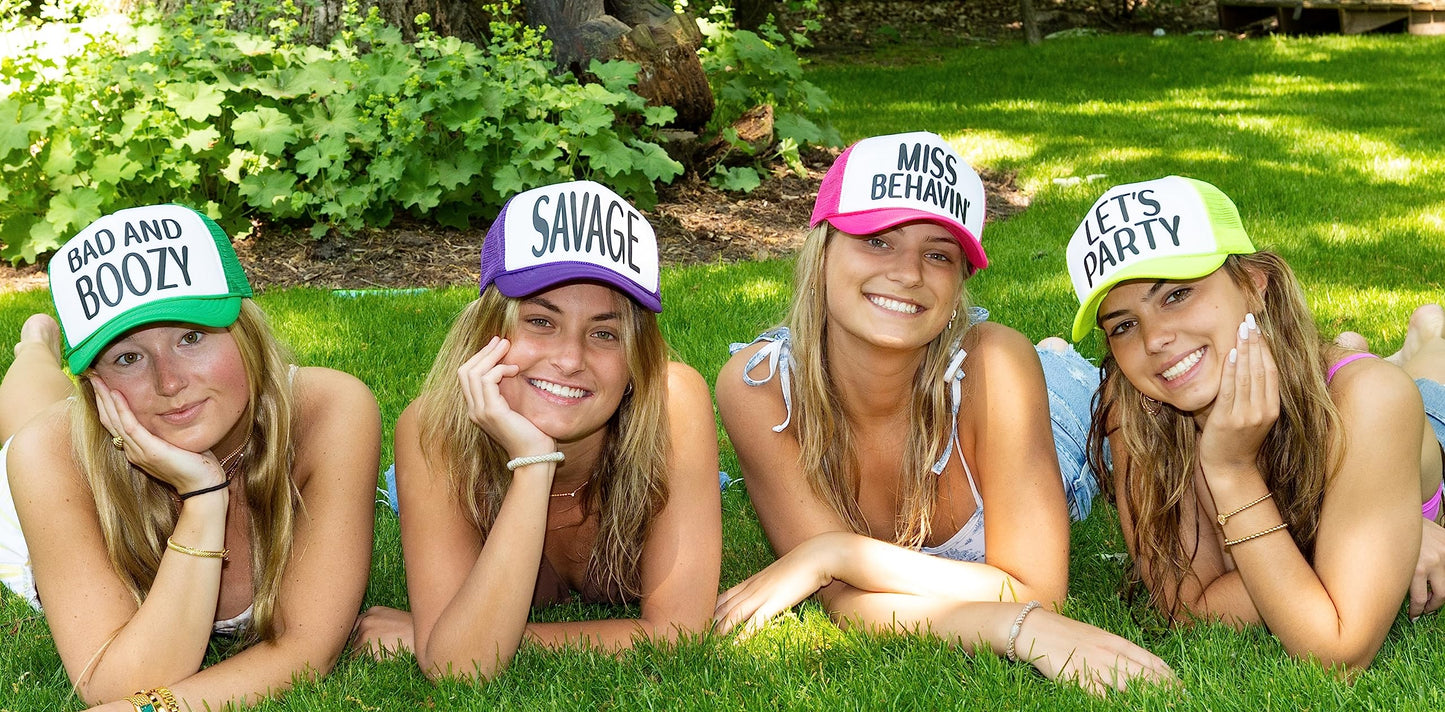 Party Sayings Trucker Hat by Funky Junque