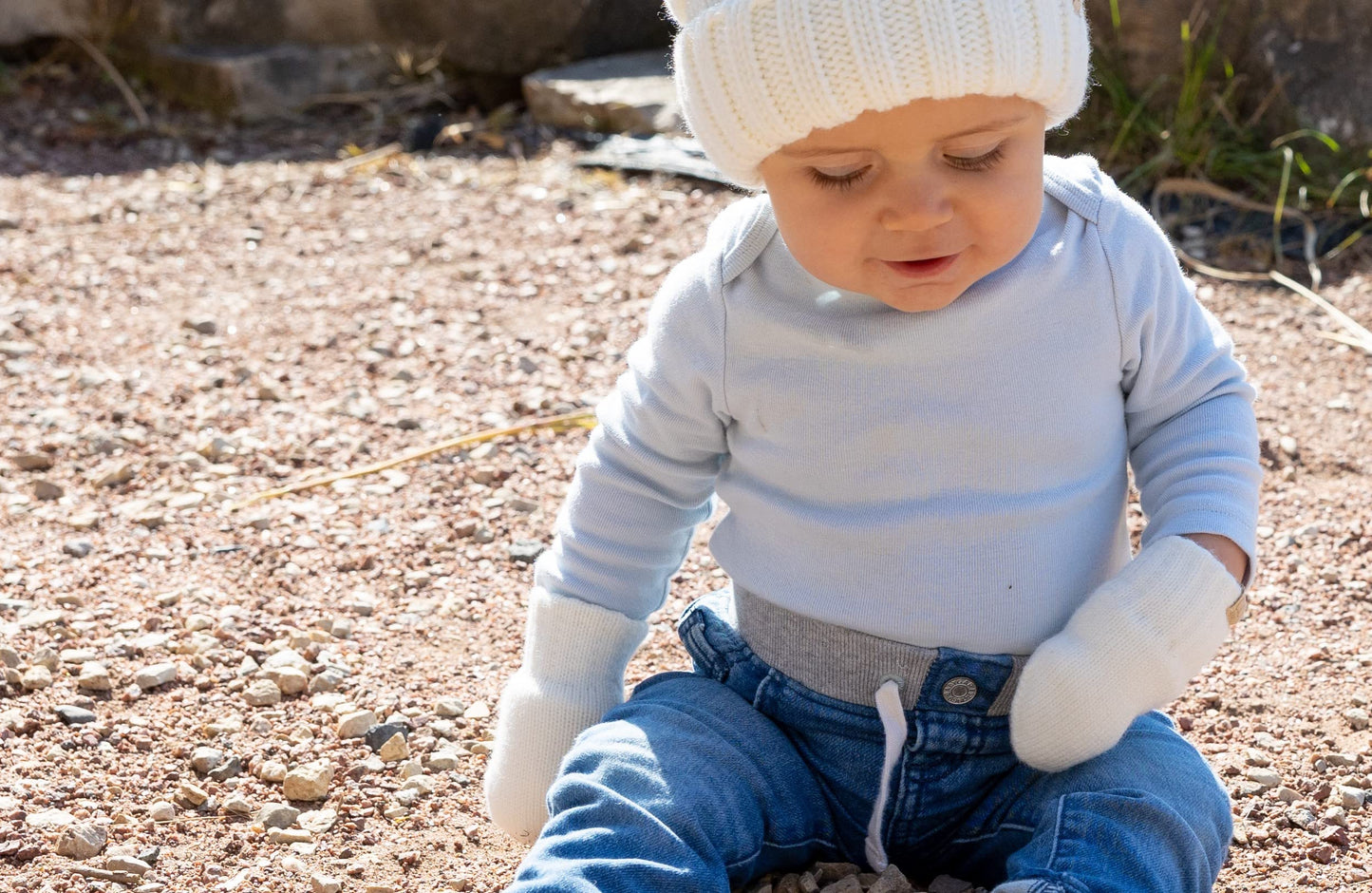 Fleece Lined Baby Mittens by Funky Junque