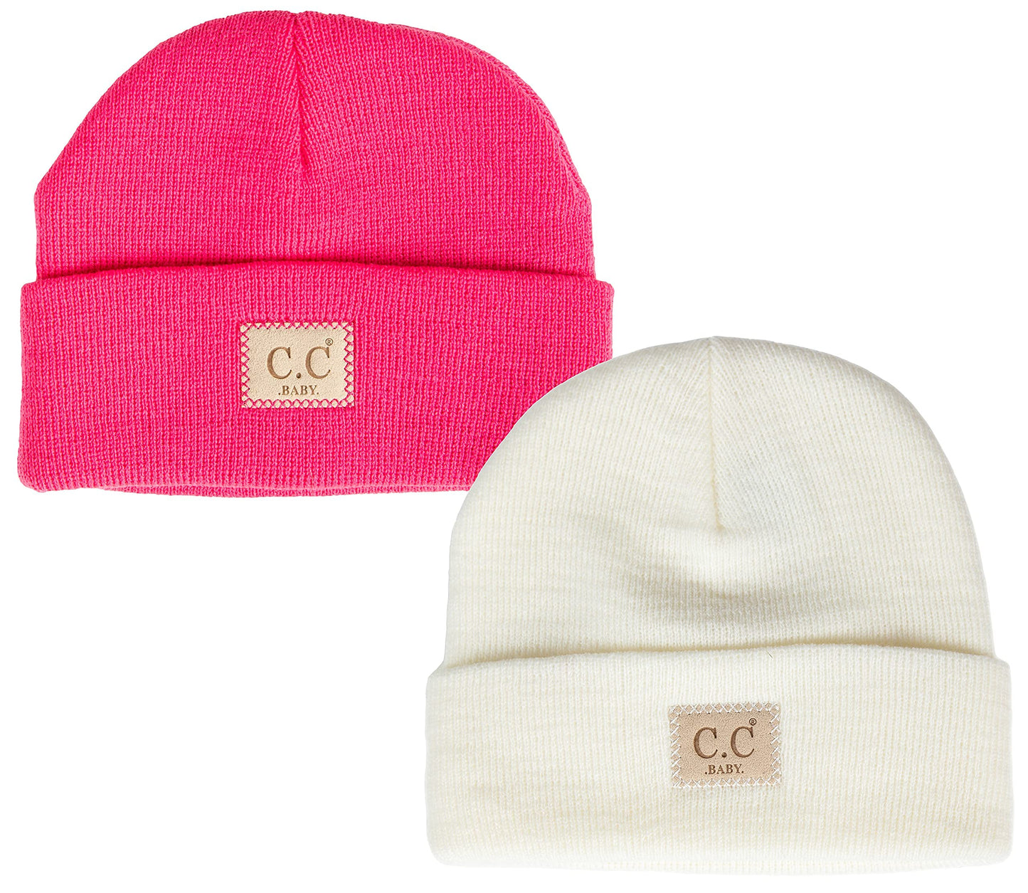 Suede Patch Baby Beanie by Funky Junque