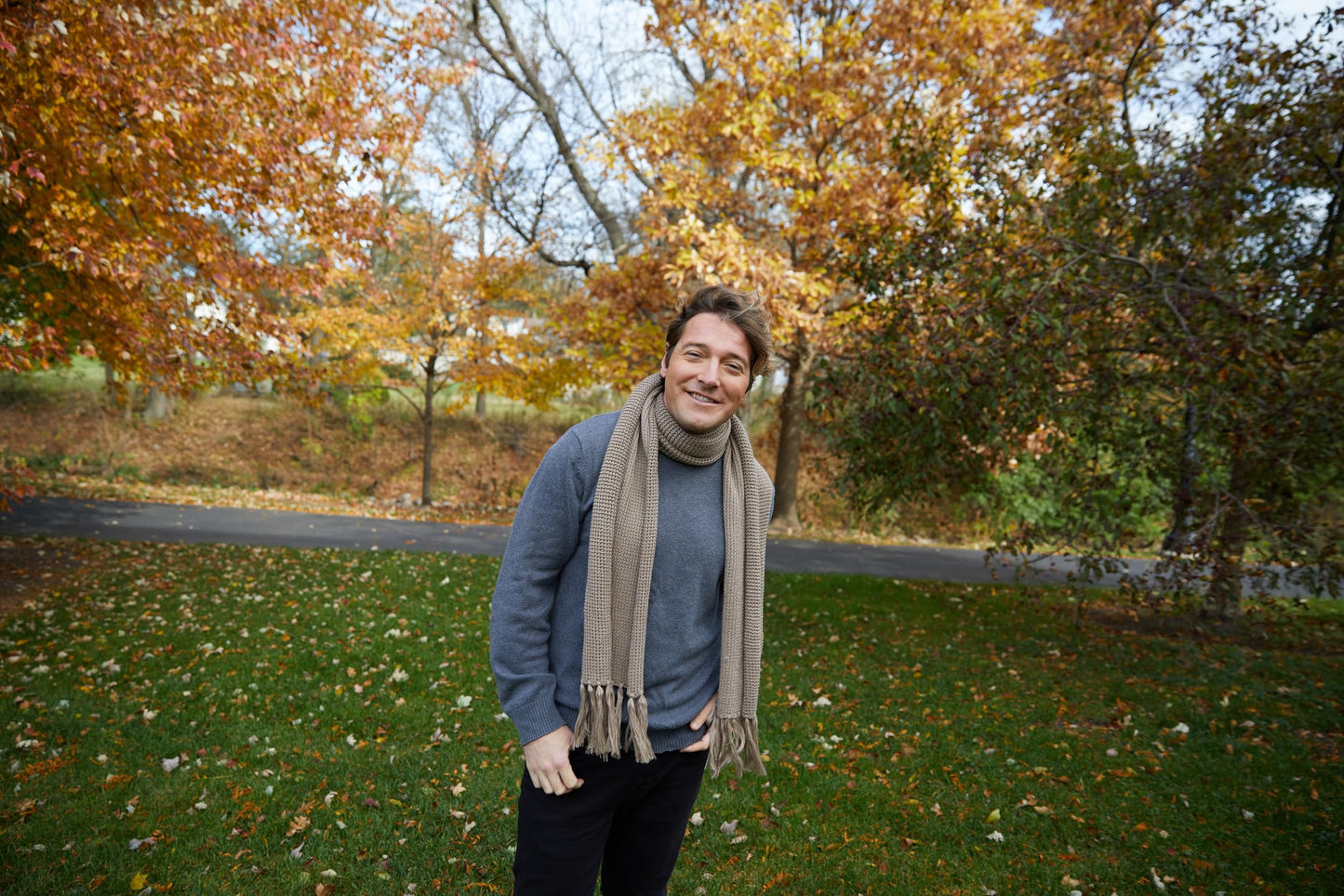 Waffle Knit Scarf by Funky Junque