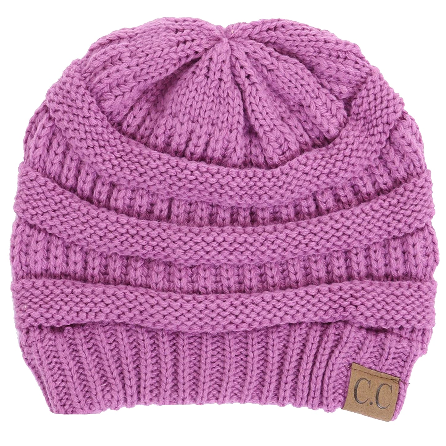 Classic Ribbed Cable Knit Beanie