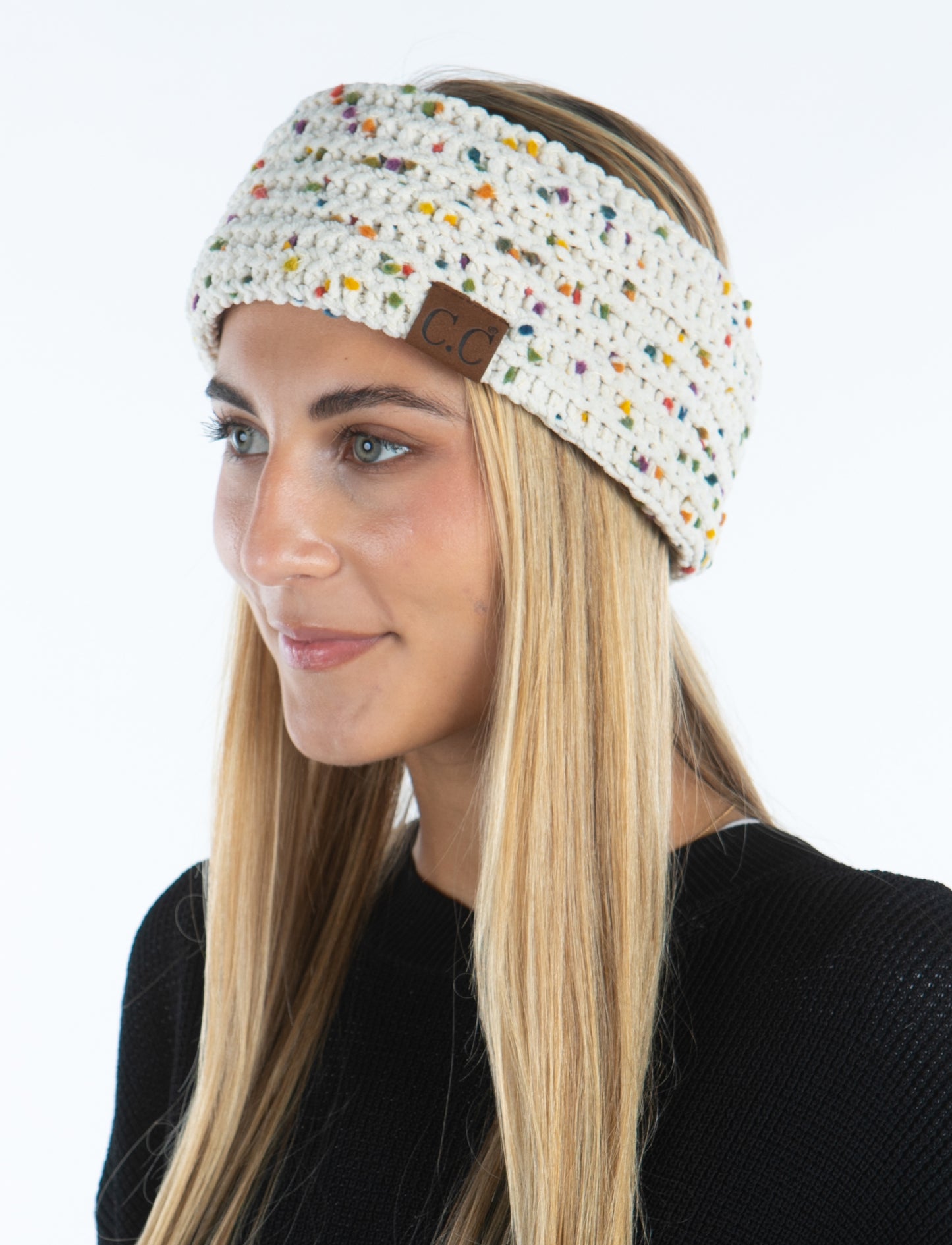 Chenille Cable Knit Lined Headband by Funky Junque