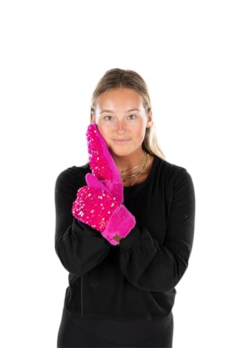 Chunky Sequin Lined Mittens by Funky Junque