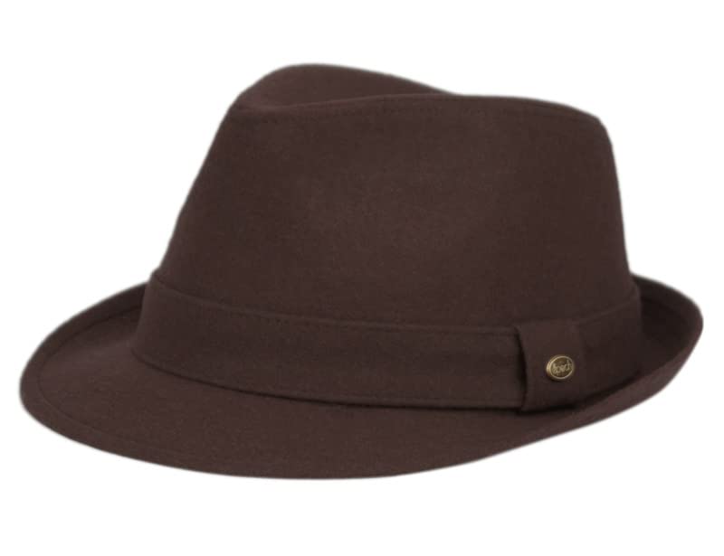 Short Brim Wool Fedora by Funky Junque