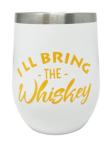 I'll Bring The Stainless Steel Wine Tumblers by Funky Junque