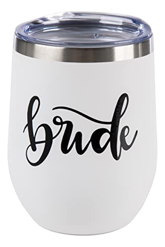 Bridal Stainless Steel 12 Oz. Wine Tumblers by Funky Junque