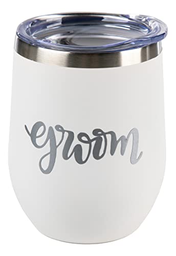 Bridal Stainless Steel 12 Oz. Wine Tumblers by Funky Junque