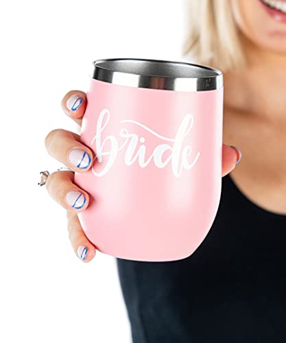 Bridal Stainless Steel 12 Oz. Wine Tumblers by Funky Junque