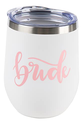 Bridal Stainless Steel 12 Oz. Wine Tumblers by Funky Junque