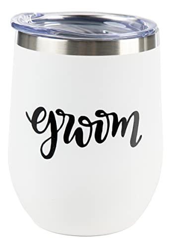 Bridal Stainless Steel 12 Oz. Wine Tumblers by Funky Junque