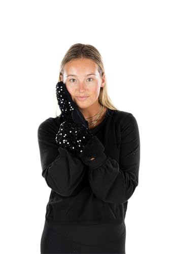 Chunky Sequin Lined Mittens by Funky Junque