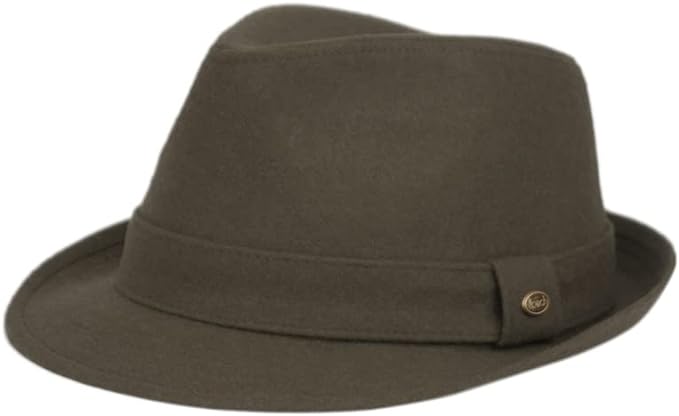 Short Brim Wool Fedora by Funky Junque
