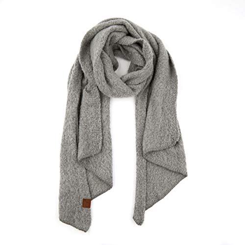 Boucle Knit Winter Scarf by Funky Junque