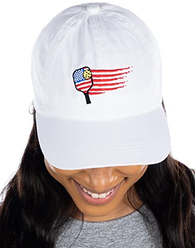 Pickleball Themed Dad Hat by Funky Junque