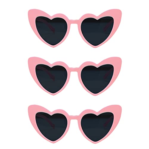 Heart Shaped Fashion Eyewear Sunglasses for Women - Solids