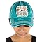 It's Five O'clock Somewhere Distressed Patch Hat by Funky Junque