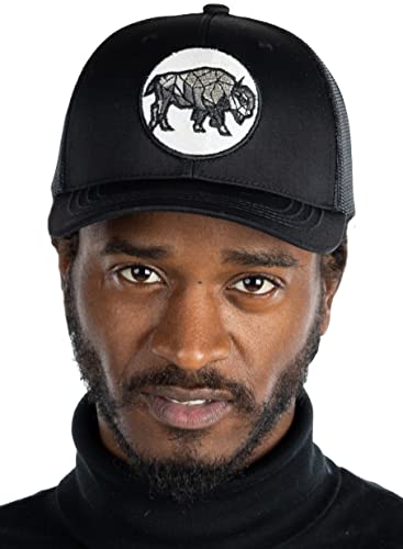 Buffalo Geometric Mesh Trucker Hat by Funky Junque