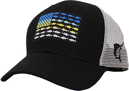 Fish Flag Trucker Hat by Funky Junque