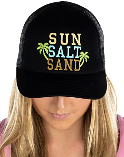 Sun Salt Sand Trucker Hats by Funky Junque