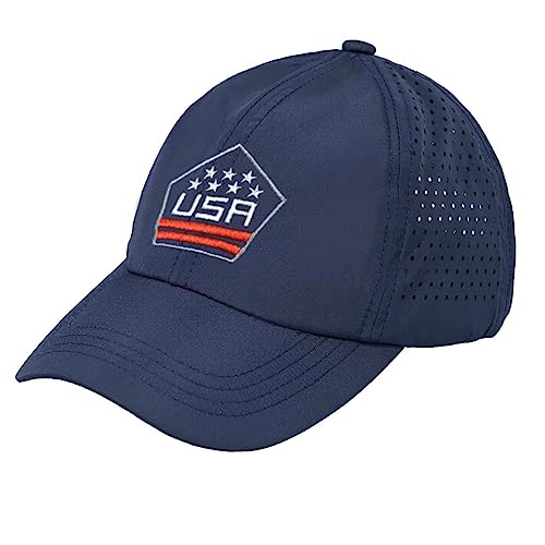 USA Shield Laser Cut Running Cap by Funky Junque