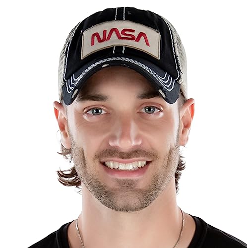 NASA Distressed Baseball Cap by Funky Junque