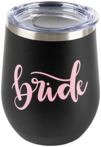 Bridal Stainless Steel 12 Oz. Wine Tumblers by Funky Junque