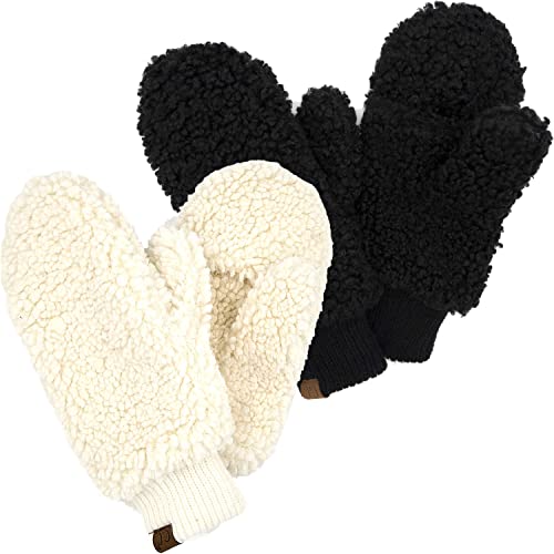 Sherpa Convertible Mittens by Funky Junque