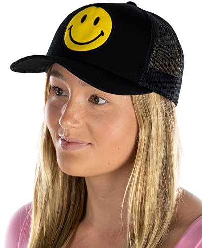 Smiley Face Trucker Hat by Funky Junque
