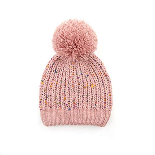 Chenille Confetti Knit Pom Beanie by Funky Junque