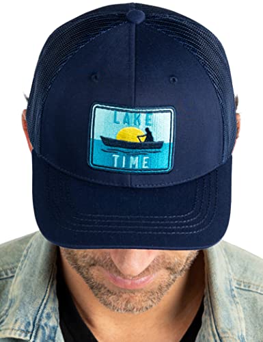 Lake Time Mesh Trucker Hat by Funky Junque