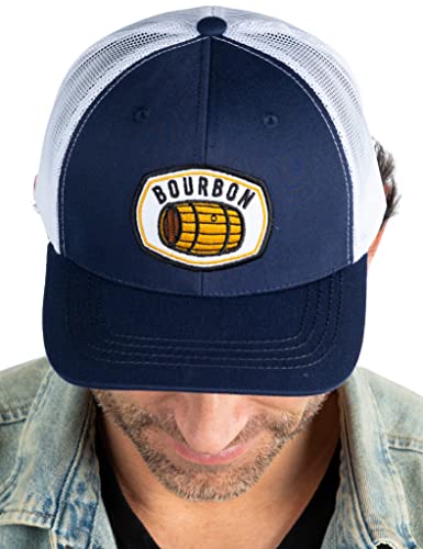 Bourbon & Whiskey Mesh Trucker Hat by Funky Junque