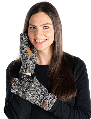 Multicolor Knit Fleece Lined Gloves by Funky Junque