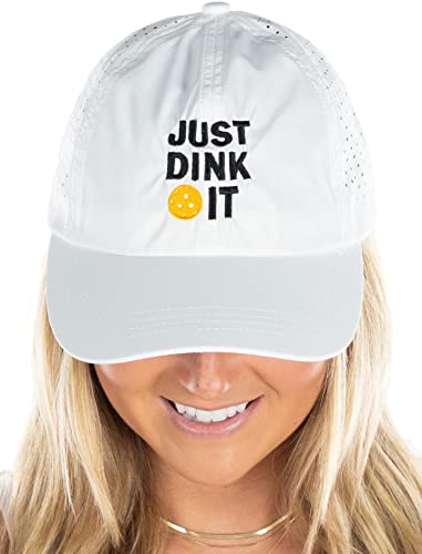 Just Dink It Laser Cut Pickleball Caps by Funky Junque