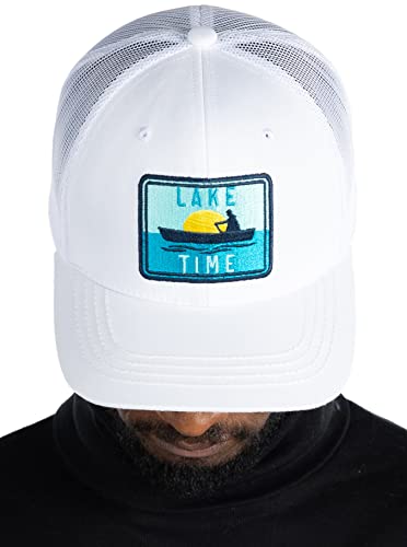 Lake Time Mesh Trucker Hat by Funky Junque