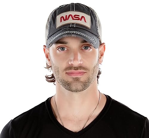 NASA Distressed Baseball Cap by Funky Junque