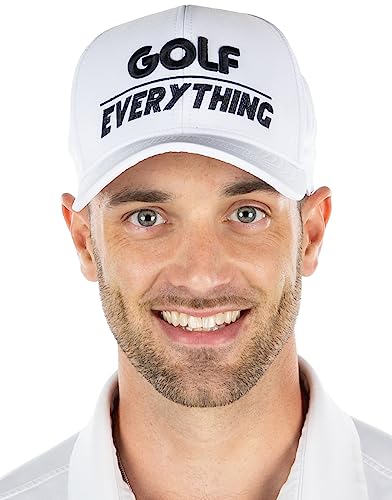 Golf Over Everything Six Panel Performance Golf Hats by Funky Junque