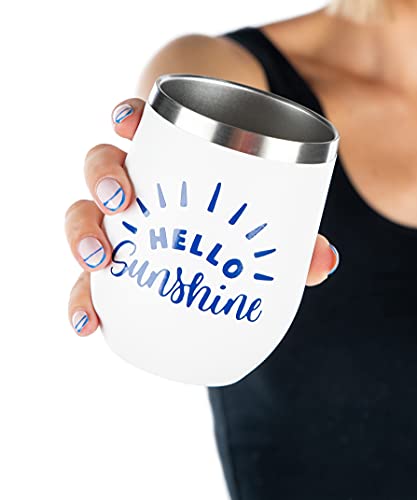 Weekend Steel Wine Tumblers by Funky Junque