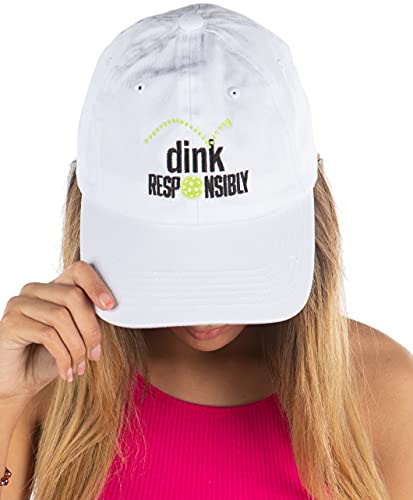 Pickleball Themed Dad Hat by Funky Junque
