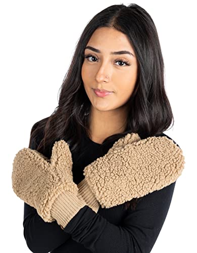 Faux Fur Convertible Mittens by Funky Junque