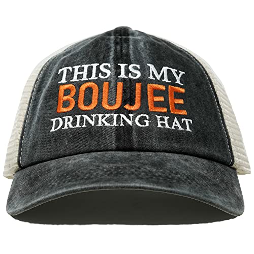 This is My Drinking Hat Cotton Mesh Baseball Cap by Funky Junque