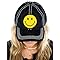 Smiley Face Distressed Patch Hat by Funky Junque