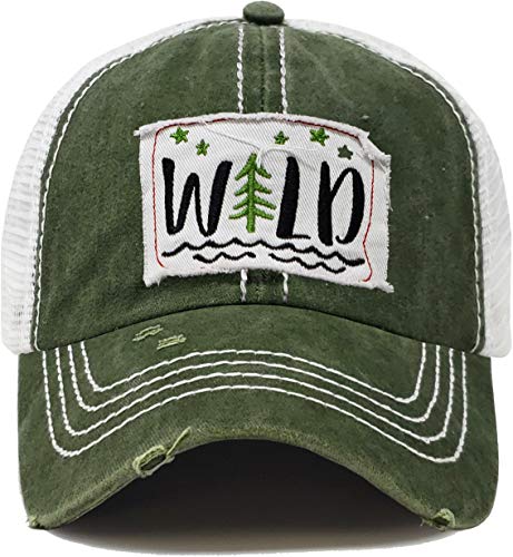 Wild Distressed Vintage Patch Baseball Cap by Funky Junque