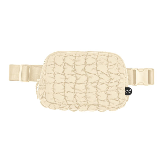 Quilted Puffer Belt Bag by Funky Junque