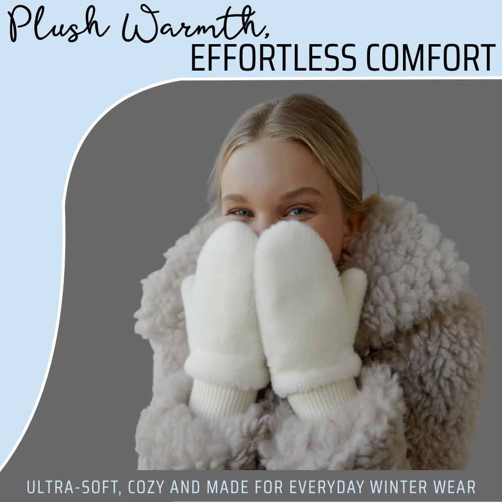 Faux Fur Convertible Mittens by Funky Junque