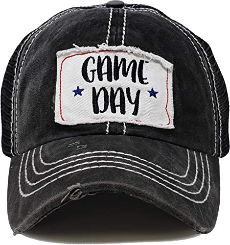 Gameday Distressed Vintage Patch Baseball Cap by Funky Junque