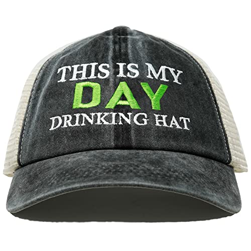 This is My Drinking Hat Cotton Mesh Baseball Cap by Funky Junque